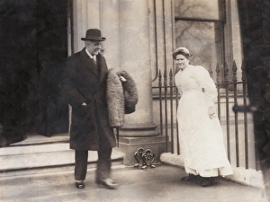 Arthur Balfour leaving his London house Arthur Balfour leaving his London house