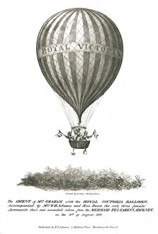 Ascent of Mrs. Graham and the Royal Victoria Balloon Ascent of Mrs. Graham and the Royal Victoria Balloon
