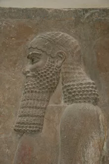Genius Gallery: Assyrian Art. Reliefs from Sargon IIs Palace. Civil servan