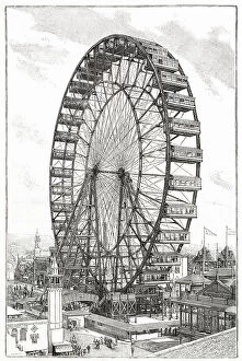 Ferris Collection: Attraction at the Chicago's World's Fair, designed and built by George Washington Gale Ferris Jr