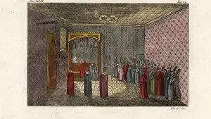 Audience with the Grand Vizier in the throne room Audience with the Grand Vizier in the throne room