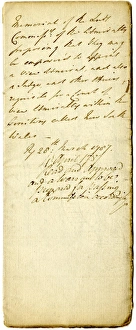 <b class=qtipBold><figcaption>Australian settlement</figcaption></b><br>Powers to appoint a Vice Admiral and a judge for the occupation and settlement of NSW Australia 25 April 1787 (cover) Date: 25th April 1787<br><em>© Mary Evans / National Archives</em> Australian settlement