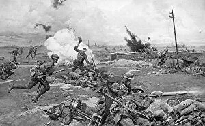 Action Collection: Australian troops counter-attack at Amiens, WW1