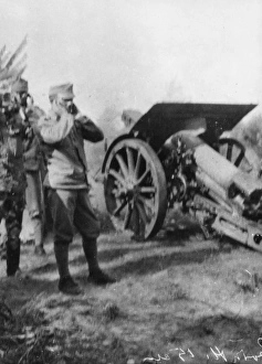 Austrian 15cm howitzer in Galicia, Eastern Front, WW1 Austrian 15cm howitzer in Galicia, Eastern Front, WW1