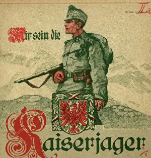 Austro Gallery: Austrian Kaiserjaeger soldier, WW1