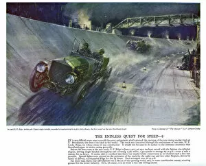 Edge Gallery: Autocar Poster -- race on new Brooklands track, Surrey