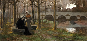 <b class=qtipBold><figcaption>Autumnal Sorrows</figcaption></b><br>Autumnal Sorrows (1878). O'Meara, Frank 1853-1888. Date: 1878<br><em>© National Museums NI / MARY EVANS</em> Autumnal Sorrows