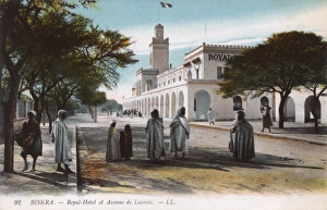 Avenue de Lacroix and Royal Hotel, Biskra, Algeria Avenue de Lacroix and Royal Hotel, Biskra, Algeria