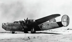 Consolidated B-24 Liberator Print, 1940s Aviation Image