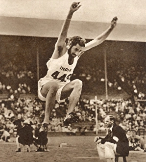 B. Singh, long jump, 1948 London Olympics B. Singh, long jump, 1948 London Olympics