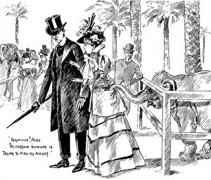 Baby Elephant Pickpocket at Olympia, London, 1893 Baby Elephant Pickpocket at Olympia, London, 1893