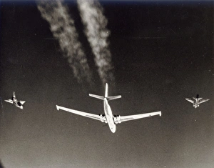 Two BAC Lightnings escort a Myasishchev M-4 Bison Two BAC Lightnings escort a Myasishchev M-4 Bison