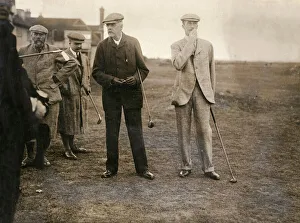 Conservative Gallery: Balfour and Chesterfield play golf at Sandwich