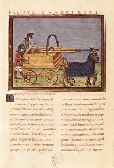 Ballista quadrirotis. Carroballista. Roman siege Ballista quadrirotis. Carroballista. Roman siege