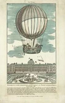 1783 Gallery: Balloon ascent from the Tuileries Gardens, Paris