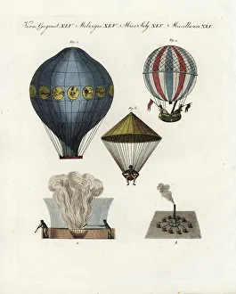 Balloon and parachute pioneers, 18th century Balloon and parachute pioneers, 18th century