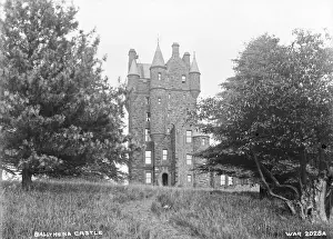 Prints of Ballymena Castle - a closer in view than above. (Location: Northern Ireland; County Antrim; Ballymena). Date: circa early 1900s Castle Prints: Ballymena Castle Print - Early 20th Century View