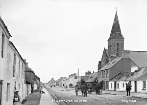 Church Prints: Early 20th Century Print of Ballywalter Main Street