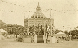 Bandstand decorated for 1911 Coronation, Gibraltar Bandstand decorated for 1911 Coronation, Gibraltar