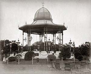Bandstand in the park, Shanghai, China, circa 1890 Bandstand in the park, Shanghai, China, circa 1890