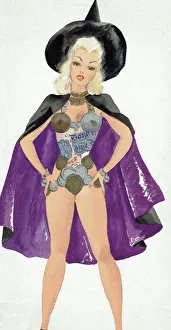 Bank of England Girl - Murrays Cabaret Club costume desig Bank of England Girl - Murrays Cabaret Club costume desig