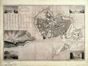 Cartographic Gallery: Barcelona (19th c.). Geometrical map, by Jos項