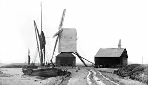 Bricks Gallery: Barge and windmill, Walton-on-the-Naze, Essex