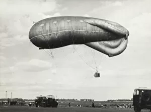 Balloons Gallery: Barrage Balloon Used for Parachute Training During WW2