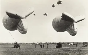 Barrage-Balloons Flying over Cardington, UK During the B? Barrage-Balloons Flying over Cardington, UK During the B?