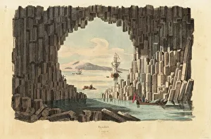 Basalt columns in Fingal's Cave, Staffa Basalt columns in Fingal's Cave, Staffa