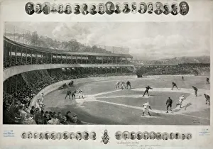 A baseball match A baseball match