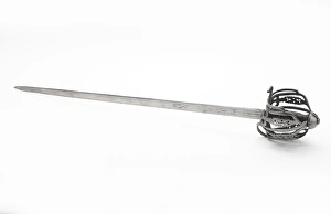 Basket-hilted broad sword, 1745 Basket-hilted broad sword, 1745