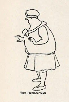 <b class=qtipBold><figcaption>The Bath-Woman</figcaption></b><br>Illustration by William Heath Robinson. Please note: Credit must appear as (c) Courtesy of the estate of Mrs J.C.Robinson/Pollinger Ltd/Mary Evans Picture Library. Date: 1923<br><em>© Mary Evans Picture Library 2015 - https://copyrighthub.org/s0/hub1/creation/maryevans/MaryEvansPictureID/10406587</em> The Bath-Woman