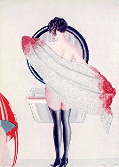 Mirror Gallery: Bathing / In Bathroom / 1926
