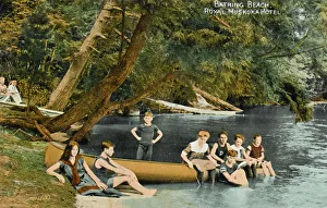 Bathing Beach of the Royal Muskoka Hotel, Canada Bathing Beach of the Royal Muskoka Hotel, Canada