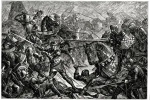 The Battle of Towton, West Riding of Yorkshire, fought in a snowstorm on 29 March 1461 The Battle of Towton, West Riding of Yorkshire, fought in a snowstorm on 29 March 1461