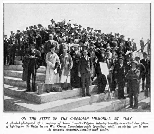 Battlefields pilgrimage 1928, pilgrims at Vimy Battlefields pilgrimage 1928, pilgrims at Vimy