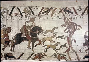 Battle of Normandy (D-Day) Collection: The Bayeux Tapestry - Norman conquest of England