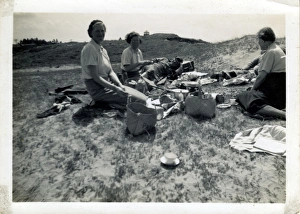 Weston super Mare Gallery: Beach Picnic, Brean Sands, Somerset