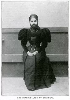 Facial Gallery: The bearded lady: Miss Annie Jones 1898