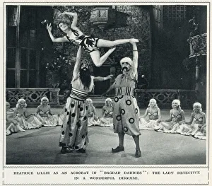 Beatrice Lillie in the comedy film Are You There? - appearing as an acrobat in Bagdad Beatrice Lillie in the comedy film Are You There? - appearing as an acrobat in Bagdad
