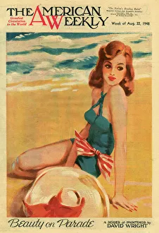 Swimsuit Gallery: Beauty on Parade - a beach belle by David Wright