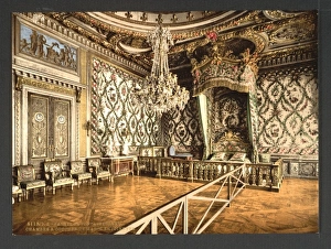 Throne Room, Palace of Fontainebleau (b / w photo)