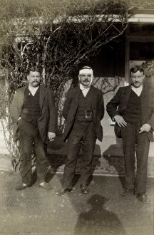 Three Belgian hospital patients outside Quex House Three Belgian hospital patients outside Quex House