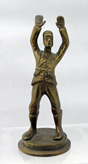 Belgian-made figure of a surrendering German soldier Belgian-made figure of a surrendering German soldier