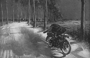 Belgian motorcycle despatch rider, 1914 Belgian motorcycle despatch rider, 1914