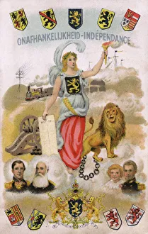 Belgium Indepence - Patriotic Postcard Belgium Indepence - Patriotic Postcard