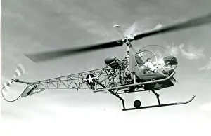 <b class=qtipBold><figcaption>Bell H-13D Sioux, 51-2447</figcaption></b><br>Bell H-13D Sioux, 51-2447. Date:<br><em>© The Royal Aeronautical Society (National Aerospace Library)/Mary Evans Picture Library</em> Bell H-13D Sioux, 51-2447