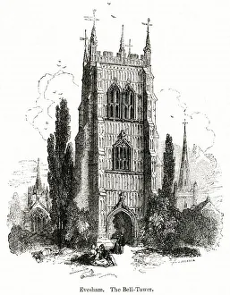 Belltower Gallery: Bell tower of Evesham Abbey, Worcestershire