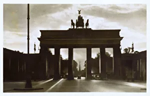 Berlin, Germany - Brandenburg Gate in the late evening light Berlin, Germany - Brandenburg Gate in the late evening light